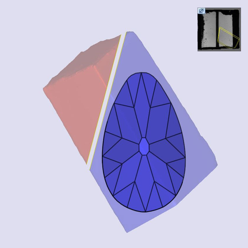 3.06ct | M/VVS2 Champagne Pear Shape Old Mine Cut Lab Diamond (IGI)-LITHOS Diamond