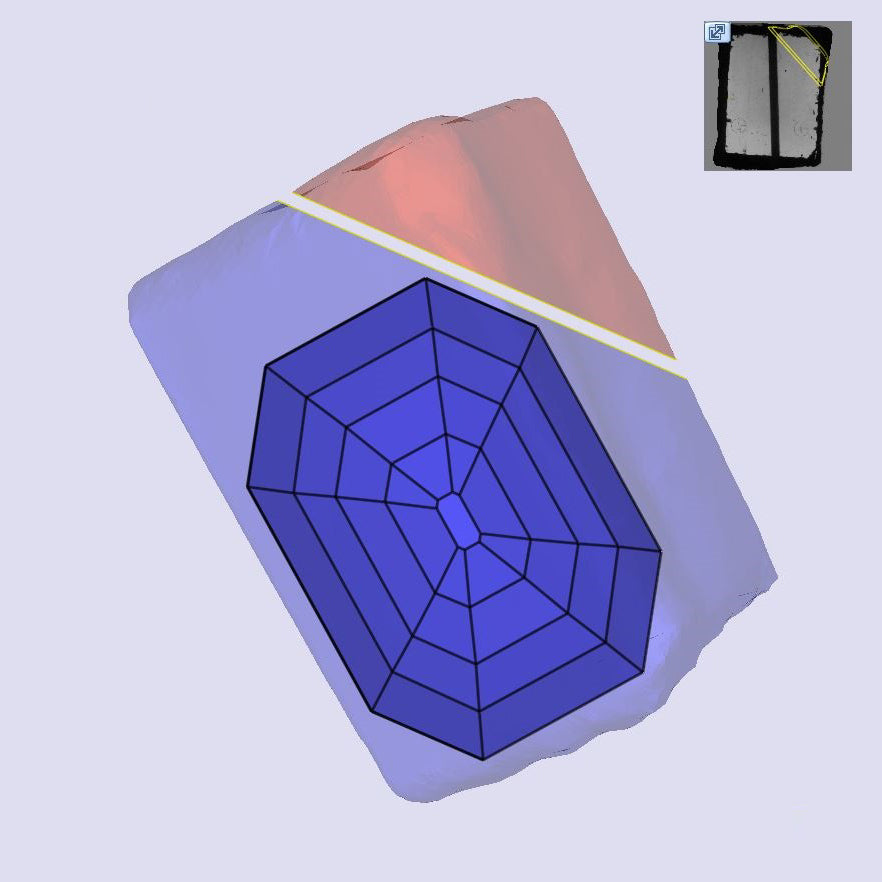 2.92ct | K/VVS2 Champagne Octagon Shape Step Cut Lab Diamond (IGI)-LITHOS Diamond