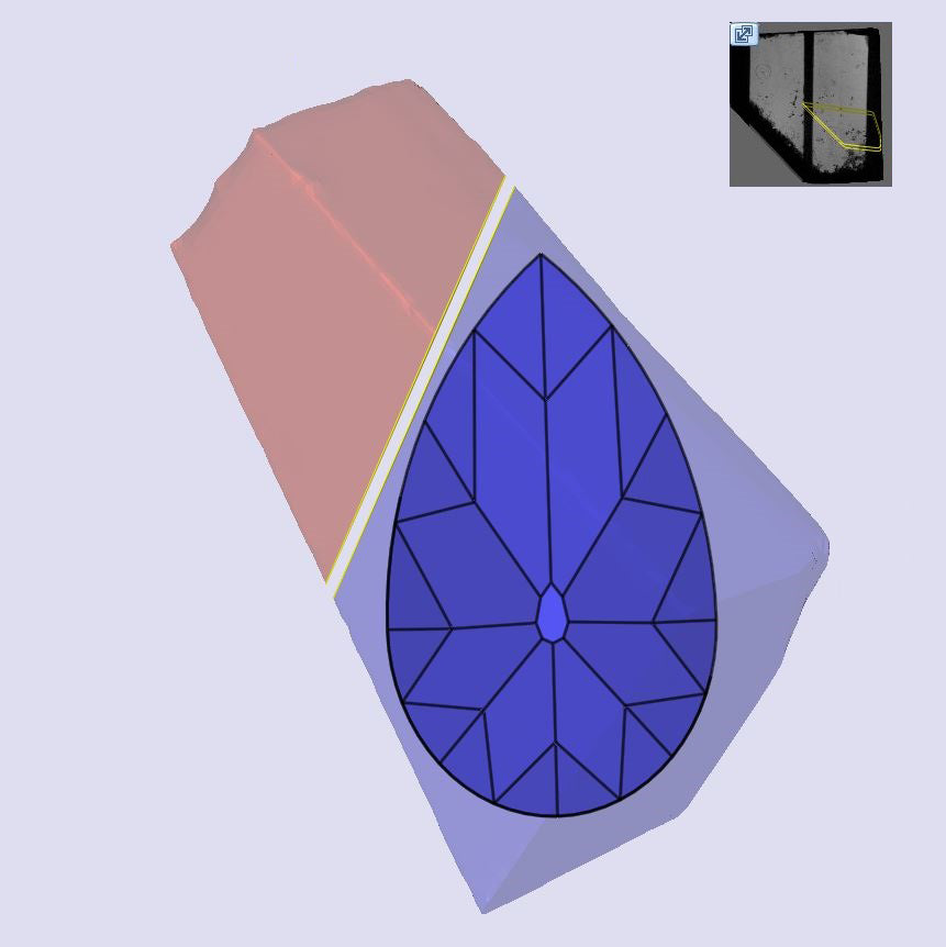 3.39ct | G/VS1 Pear Shape Old Mine Cut Lab Diamond (IGI)
