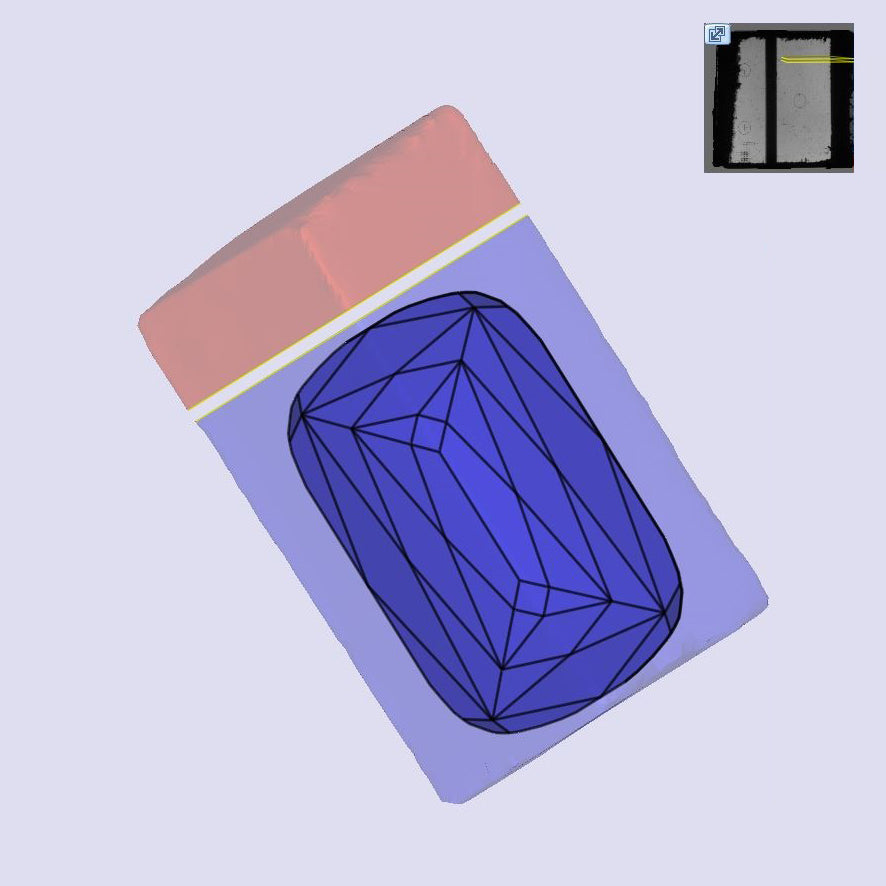 3.31ct | Y-Z/VVS2 Champagne Cushion Shape Lattice Cut Lab Diamond (IGI)-LITHOS Diamond