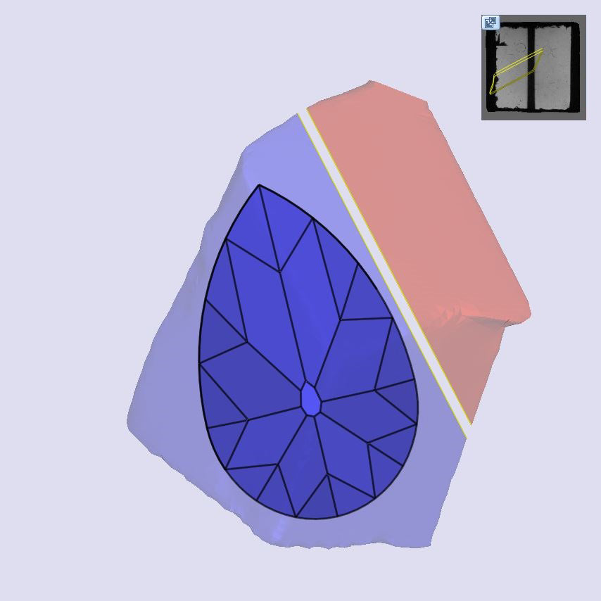 2.18ct | J/VS1 Champagne Pear Shape Old Mine Cut Lab Diamond (IGI)-LITHOS Diamond