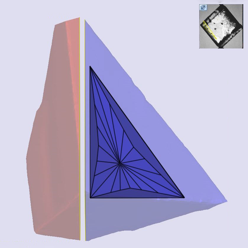 0.52ct | D/VVS2 Triangular Shape Brilliant Cut Lab Diamond