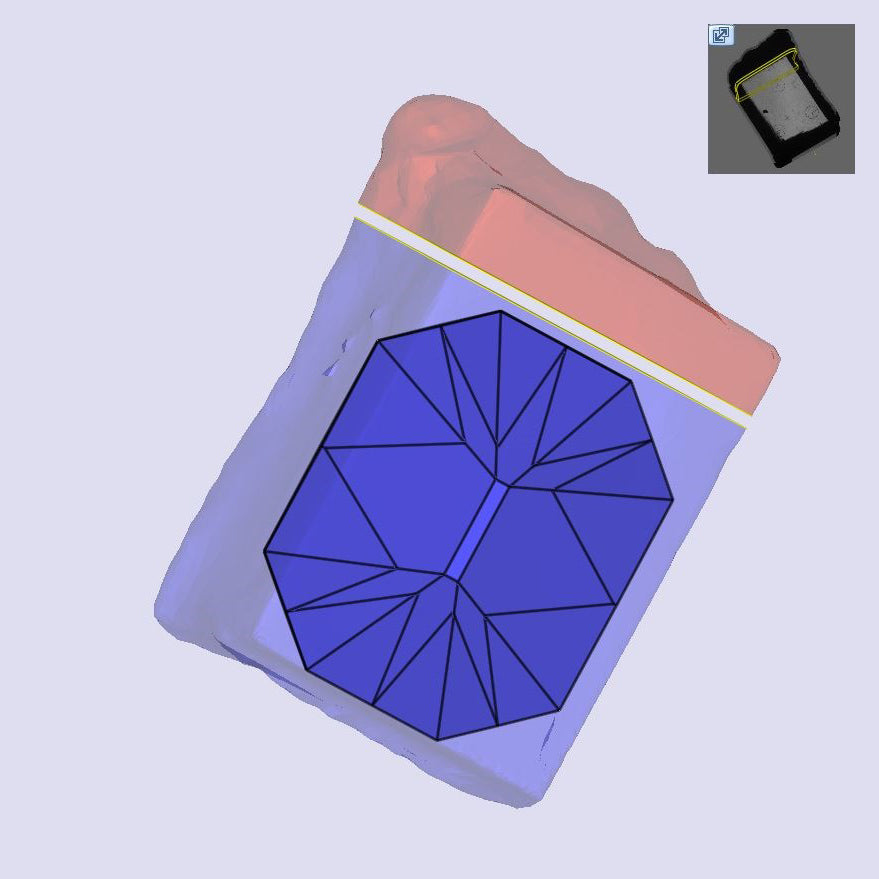 3.04ct | S-T/VVS2 Champagne Octagon Shape Old Mine Cut Lab Diamond (IGI)