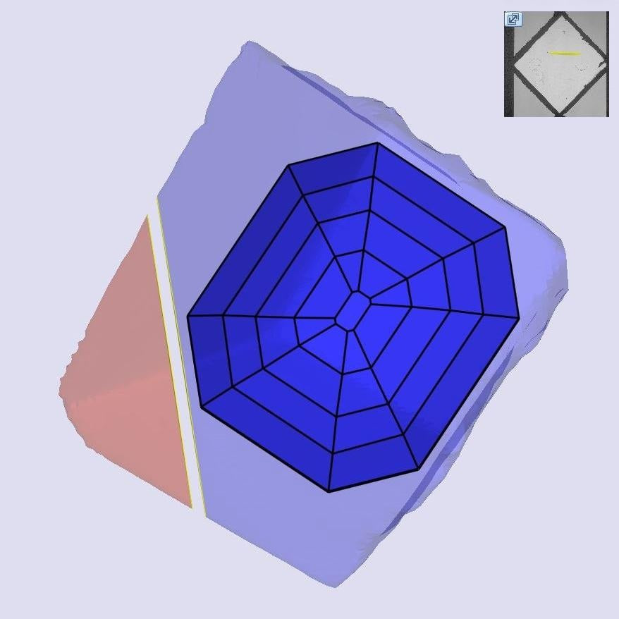 2.11ct | F/VVS2 Antique Octagon Shape Step Cut Lab Diamond (IGI)