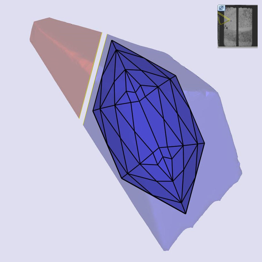 1.03ct | E/VS1 Hexagon Shape Lattice Cut Lab Diamond (IGI)