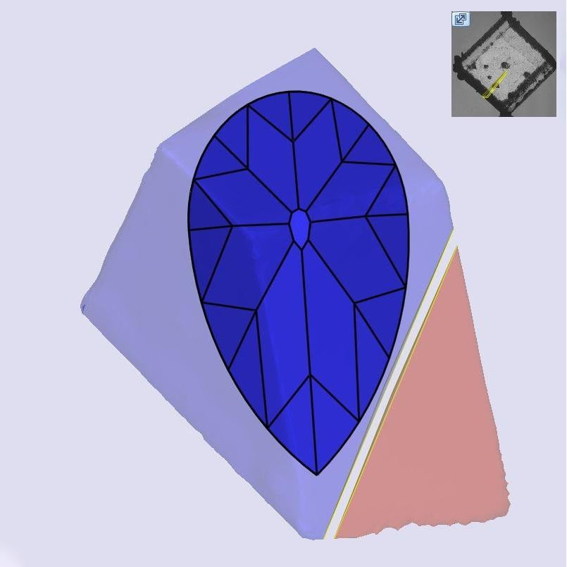 2.13ct | D/VS1 Pear Shape Old Mine Cut Lab Diamond (IGI)