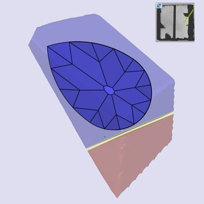 1.58ct | F/VVS2 Pear Shape Old Mine Cut Lab Diamond (IGI)