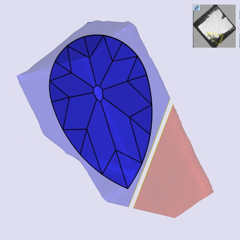 3.01ct | F/VVS2 Pear Shape Old Mine Cut Lab Diamond (IGI)