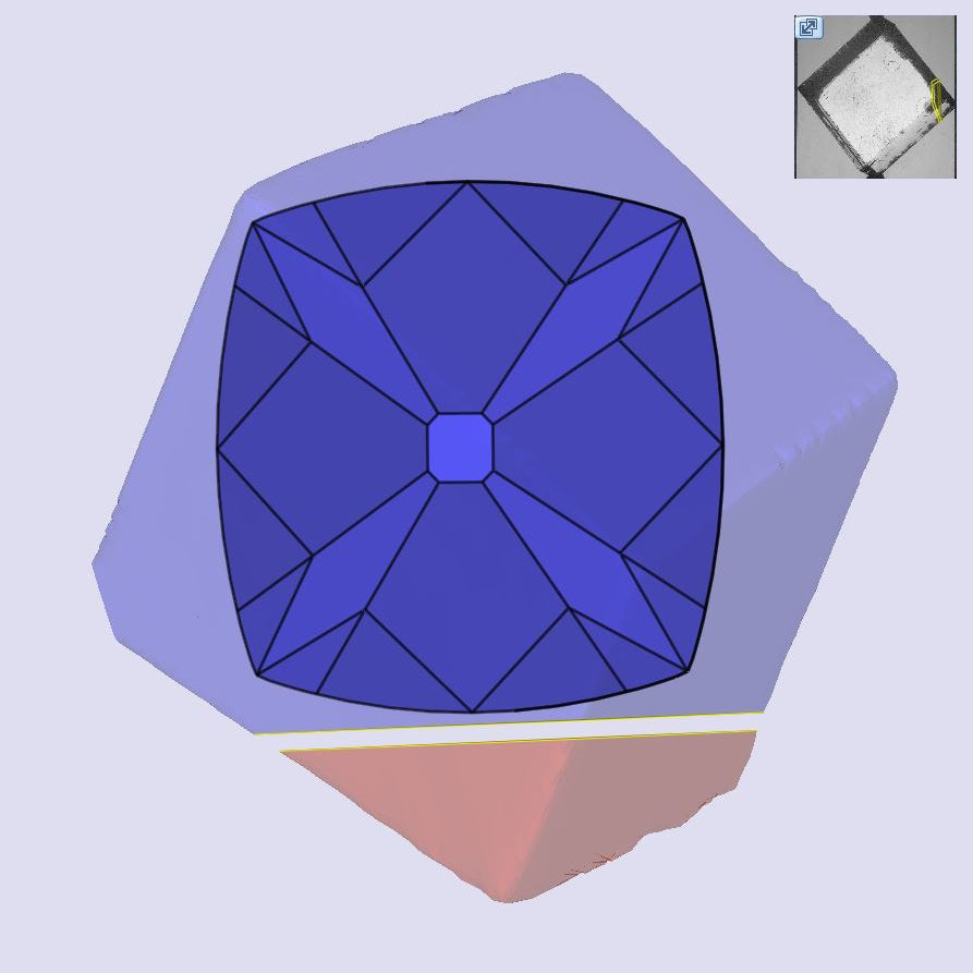3.91ct | F/VVS2 Cushion Shape Peruzzi Cut Lab Diamond (IGI)