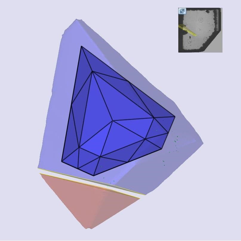 1.51ct | E/VVS2 Shield Shape Rose Cut Lab Diamond (IGI)