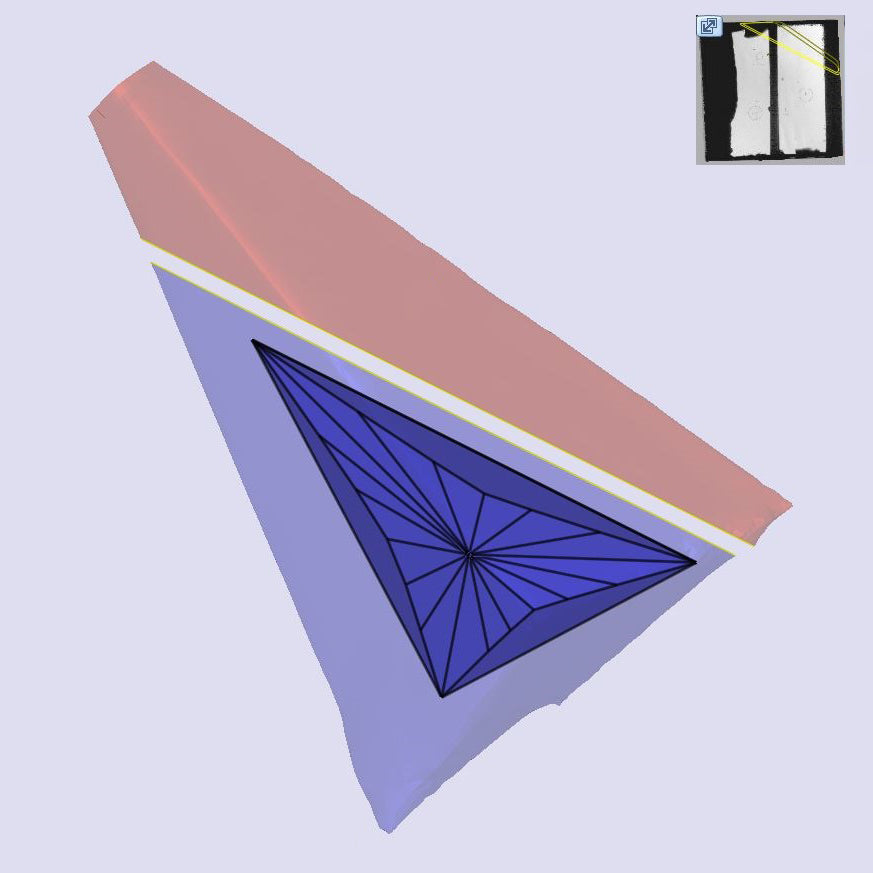 0.52ct | E/VS1 Triangular Shape Brilliant Cut Lab Diamond