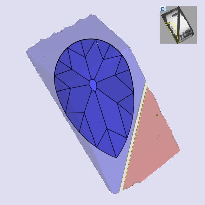 1.36ct | E/VS1 Pear Shape Old Mine Cut Lab Diamond (IGI)
