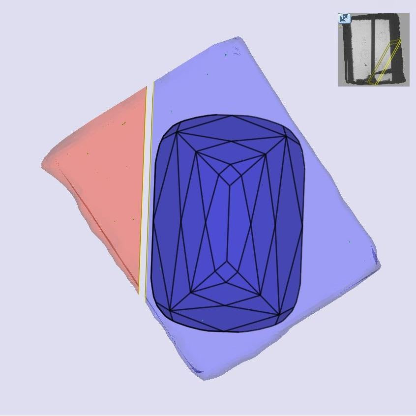 3.27ct | H/VS1 Cushion Shape Lattice Cut Lab Diamond (IGI)