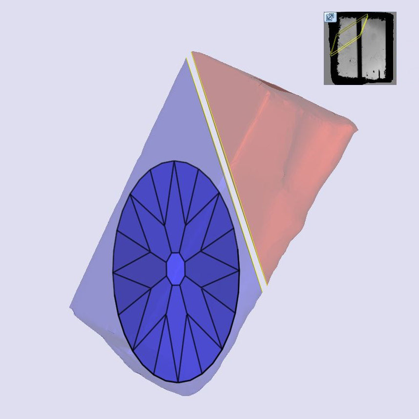 2.75ct | K/VS1 Champagne Oval Shape Old Mine Cut Lab Diamond (IGI)-LITHOS Diamond