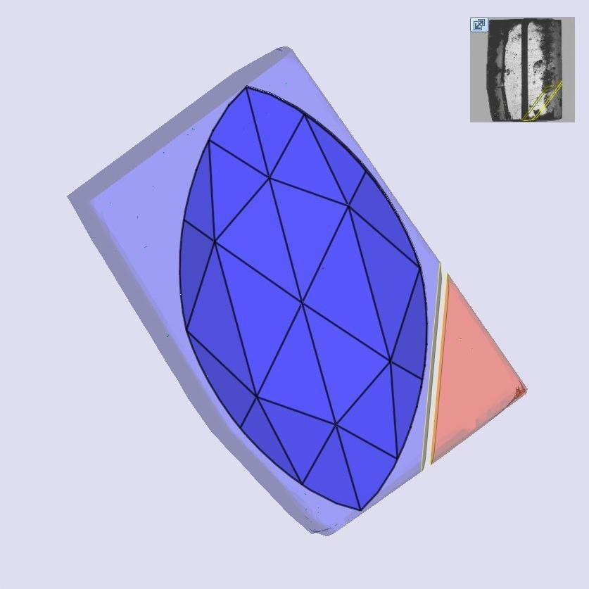 2.60ct | F/VS2 Marquise Shape Rose Cut Lab Diamond (IGI)