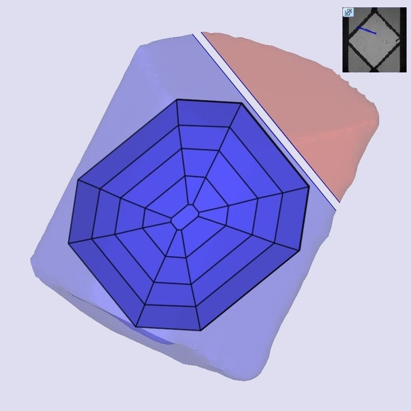 3.00ct | G/VVS2 Antique Octagon Shape Step Cut Lab Diamond (IGI)