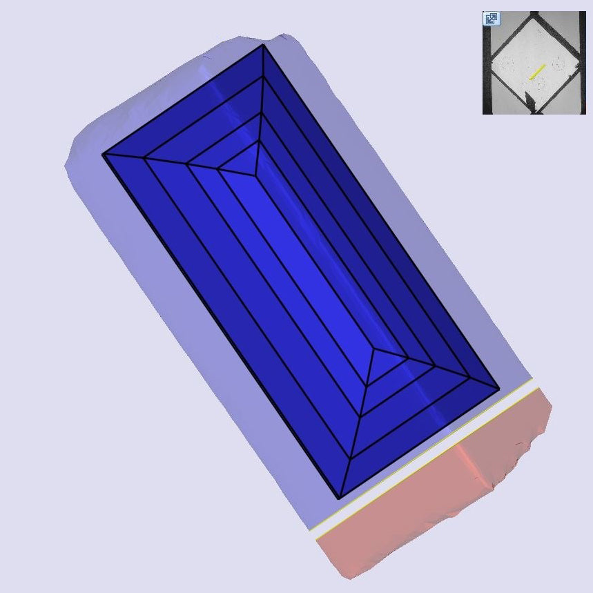 2.65ct | F/VVS2 Baguette Shape Step Cut Lab Diamond (IGI)