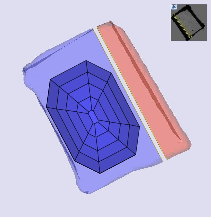 2.78ct | N/VS1 Champagne Antique Octagon Shape Step Cut Lab Diamond (IGI)-LITHOS Diamond