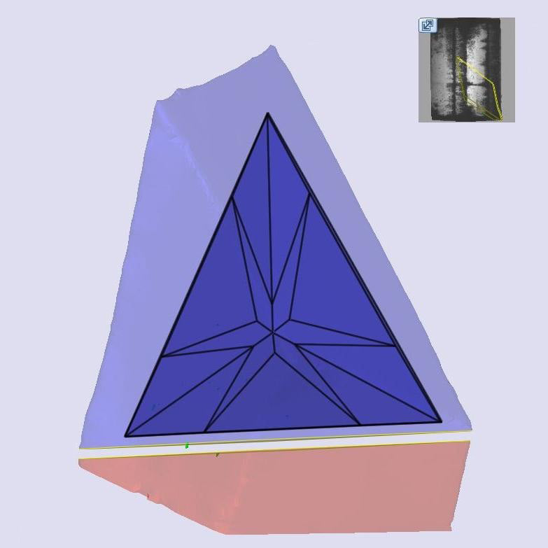 2.42ct | E/VVS2 Triangular Shape Brilliant Cut Lab Diamond (IGI)