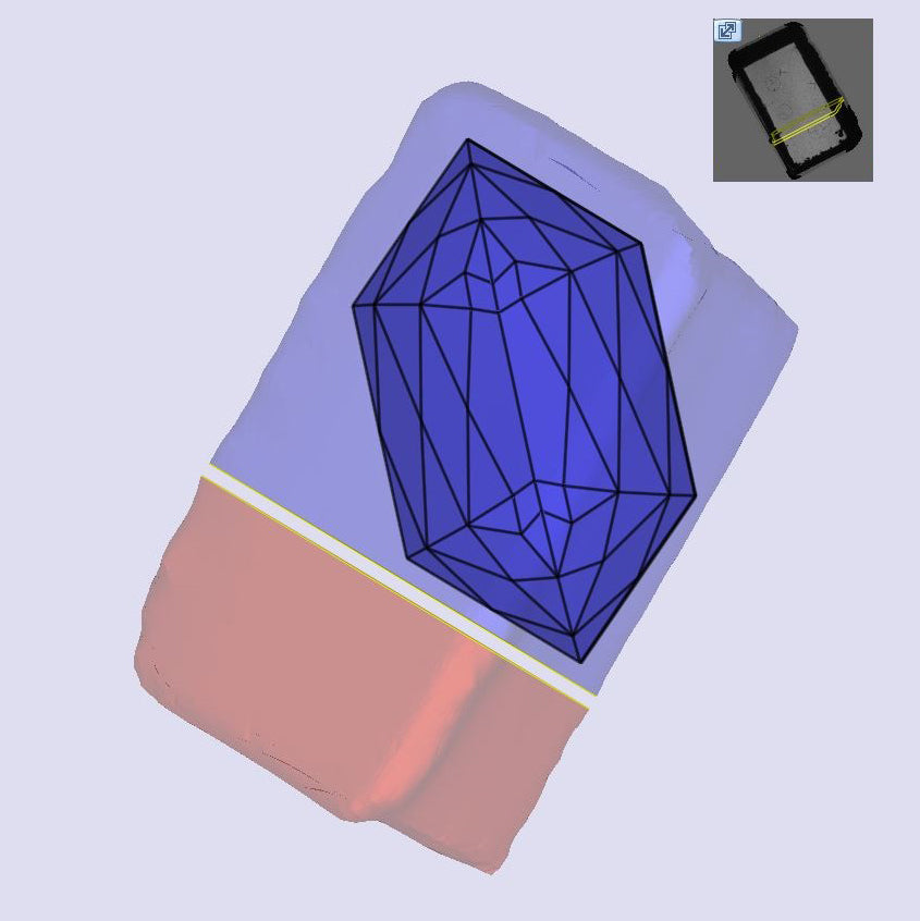 2.66ct | S-T/VS1 Hexagon Shape Lattice Cut Lab Diamond (IGI)