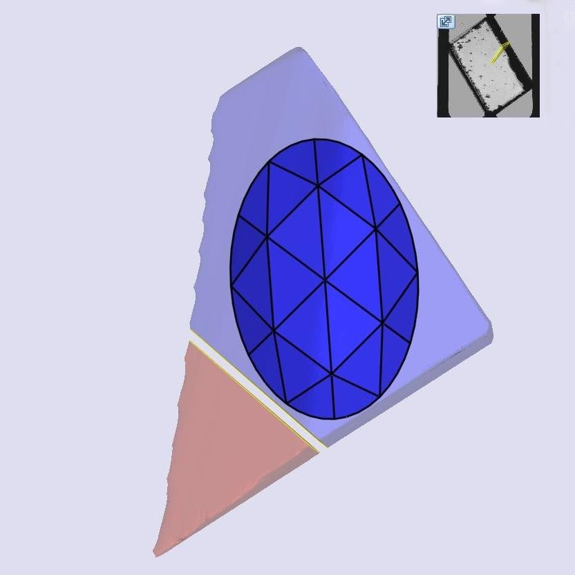 1.03ct | E/VS1 Oval Shape Rose Cut Lab Diamond (IGI)