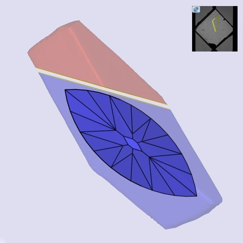 3.50ct | G/VS1 Marquise Shape Old Mine Cut Lab Diamond (IGI)