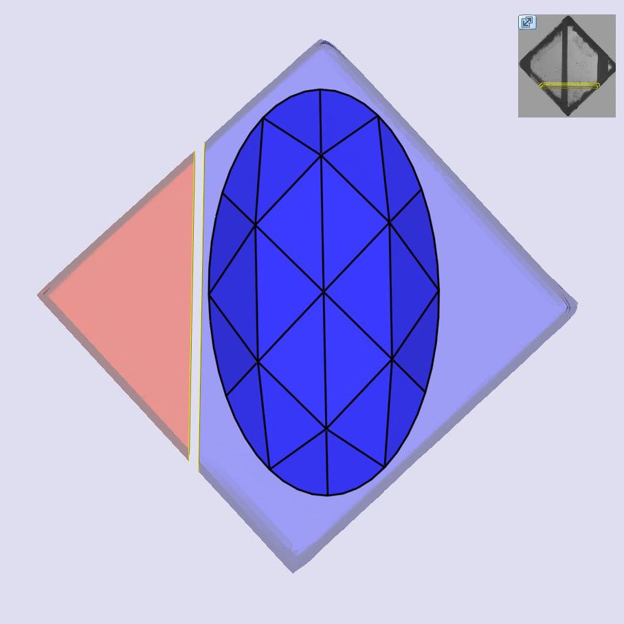 1.50ct | F/VS1 Oval Shape Rose Cut Lab Diamond (IGI)