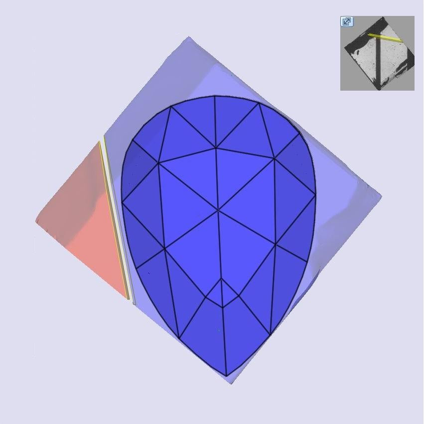 1.51ct | D/VS1 Pear Shape Rose Cut Lab Diamond (IGI)