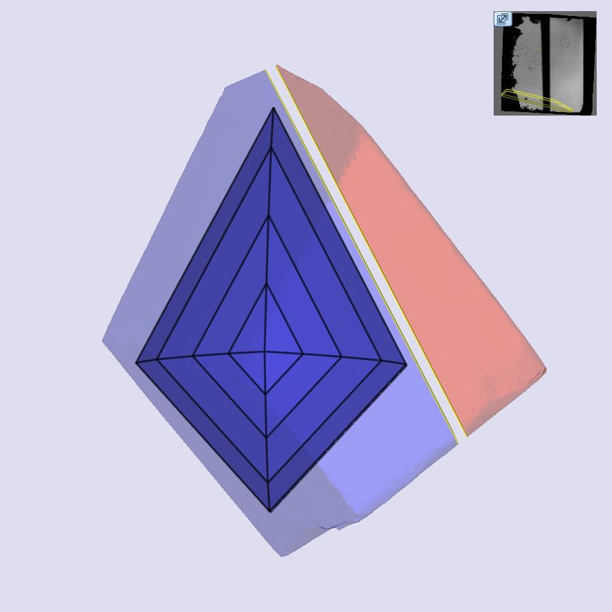 1.95ct | M/VVS2 Champagne Kite Step Cut Lab Diamond (IGI)-LITHOS Diamond