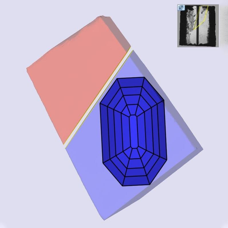 1.48ct | F/VS1 Octagon Shape Antique Step Cut Lab Diamond (IGI)