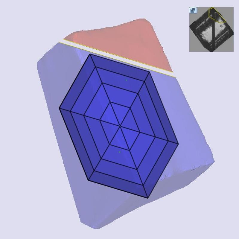 1.52ct | F/VS1 Hexagon Shape Step Cut Lab Diamond (IGI)