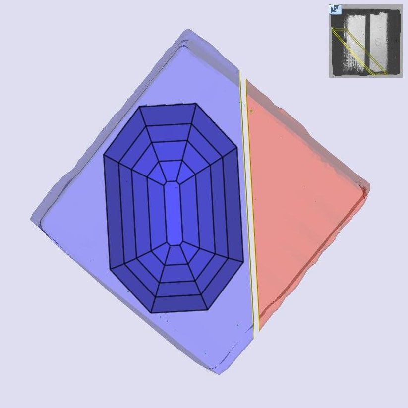 3.14ct | G/VVS2 Octagon Shape Antique Step Cut Lab Diamond (IGI)