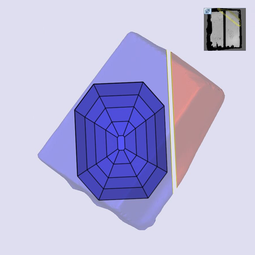 3.07ct | Q-R/VVS2 Champagne Octagon Shape Step Cut Lab Diamond (IGI)-LITHOS Diamond