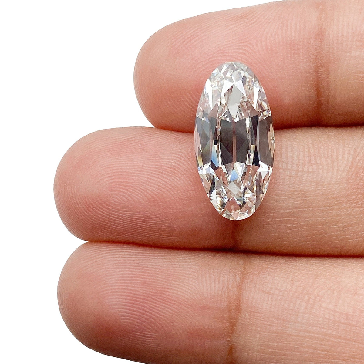 6.00ct | H/VS2 Oval Shape Old Mine Cut Lab Diamond (IGI)-LITHOS Diamond