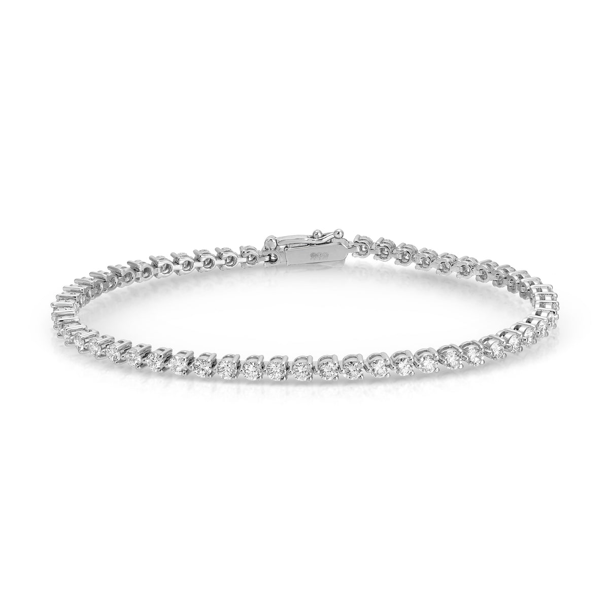 3- Prong Petit Classic Tennis Bracelet