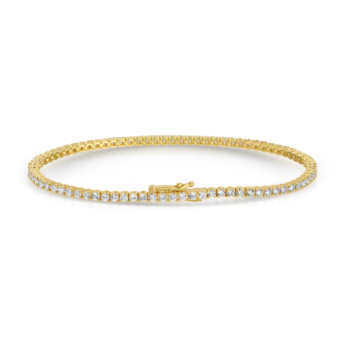 4- Prong Petit Classic Tennis Bracelet
