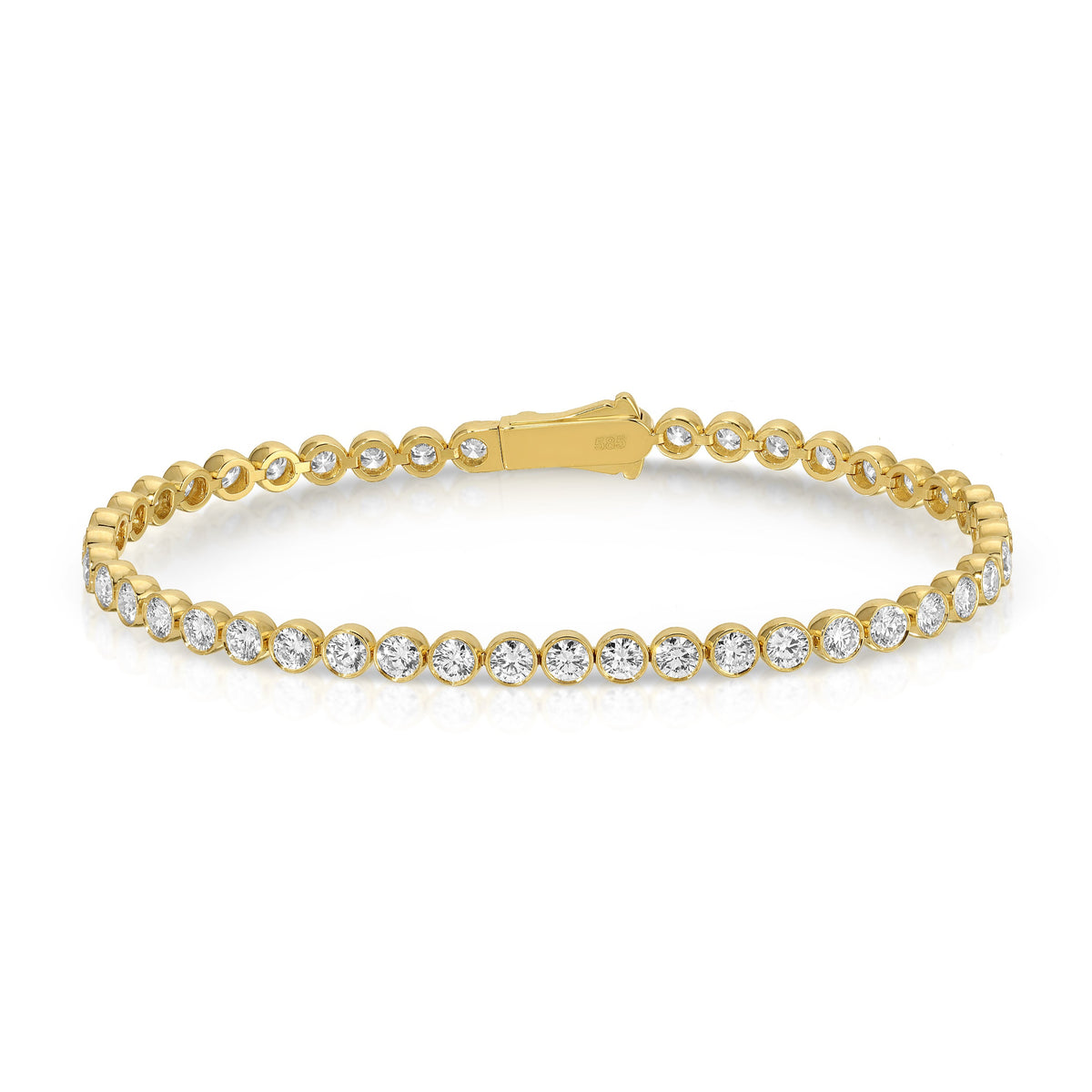 Bezel Set Tennis Bracelet