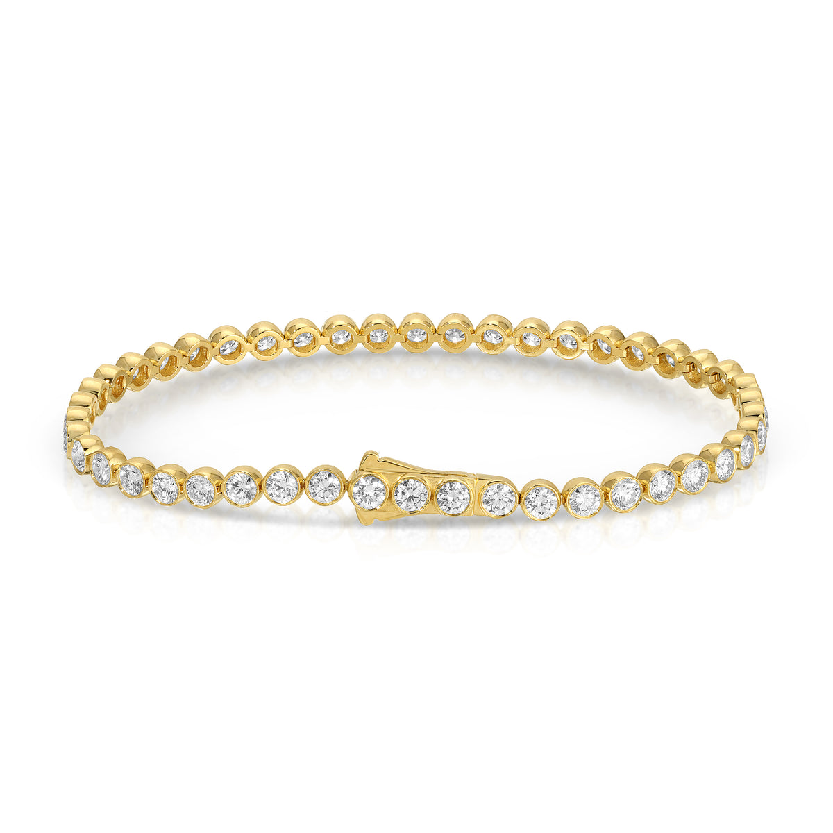 Bezel Set Tennis Bracelet
