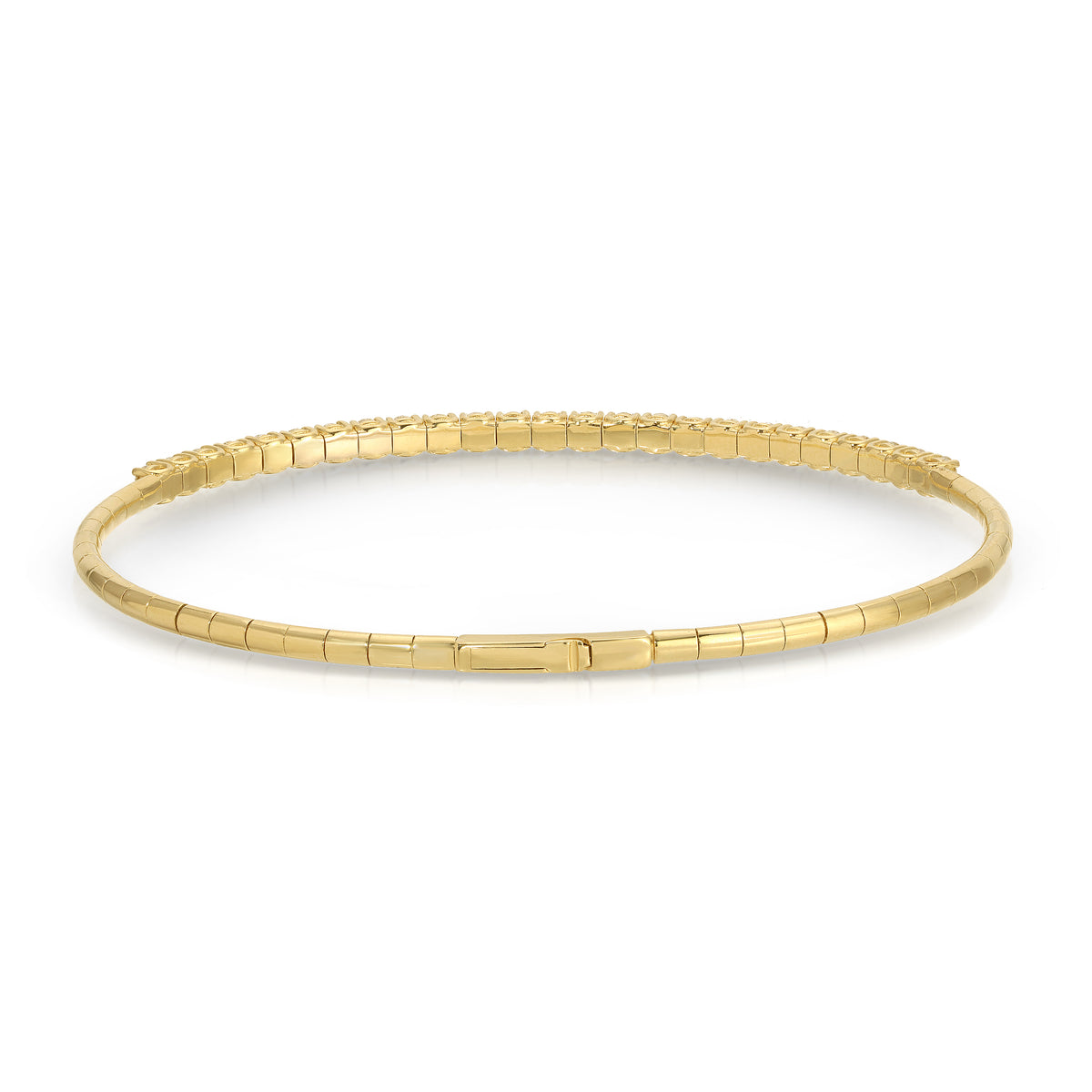 Petit Half Diamond Flex Bangle