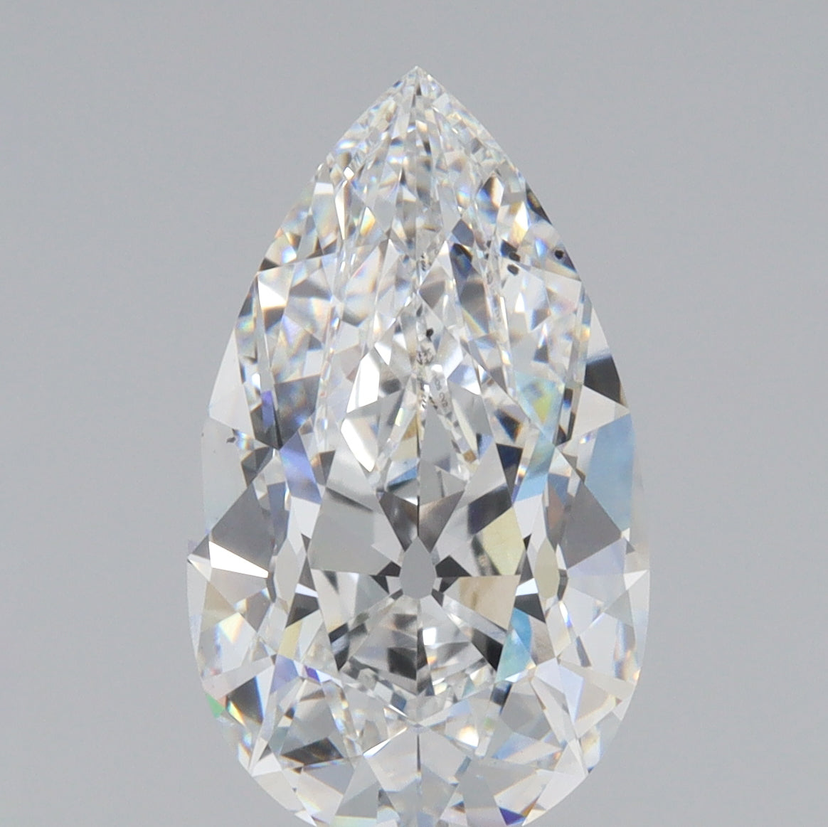 3.80ct | E/VS2 Pear Shape Old Mine Cut Lab Diamond (IGI)