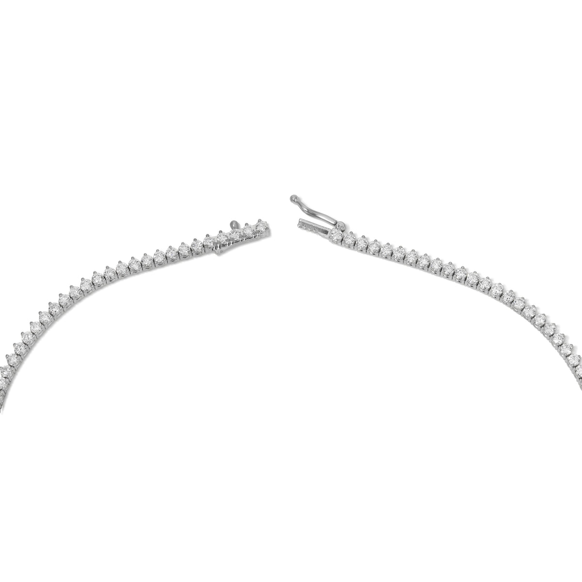 3- Prong Classic Tennis Necklace