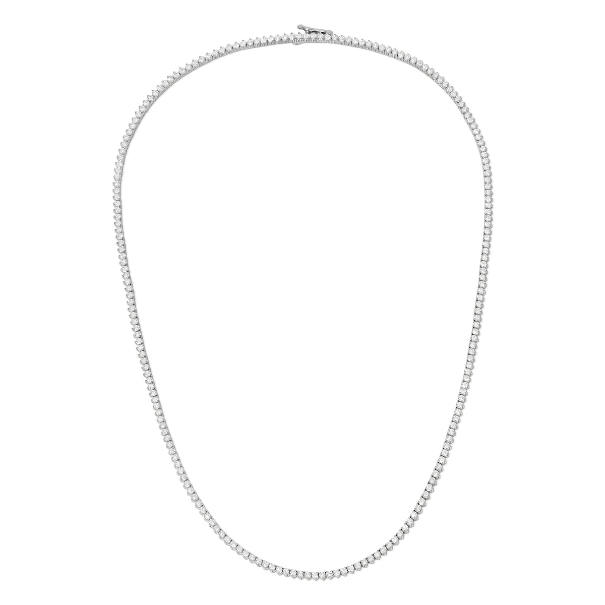 3- Prong Classic Tennis Necklace