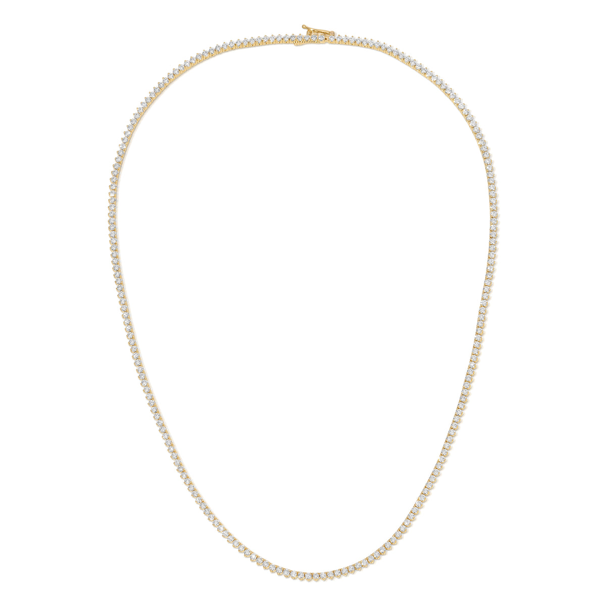 3- Prong Classic Tennis Necklace