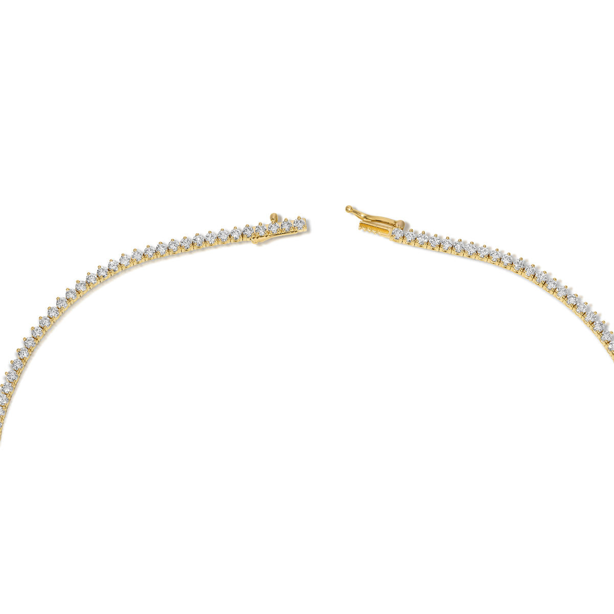 3- Prong Classic Tennis Necklace