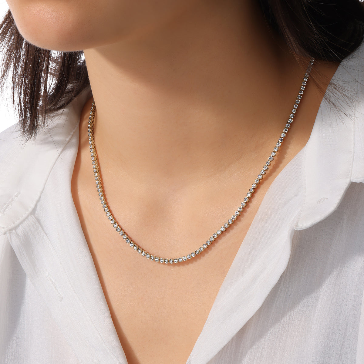 Petit Bezel Necklace