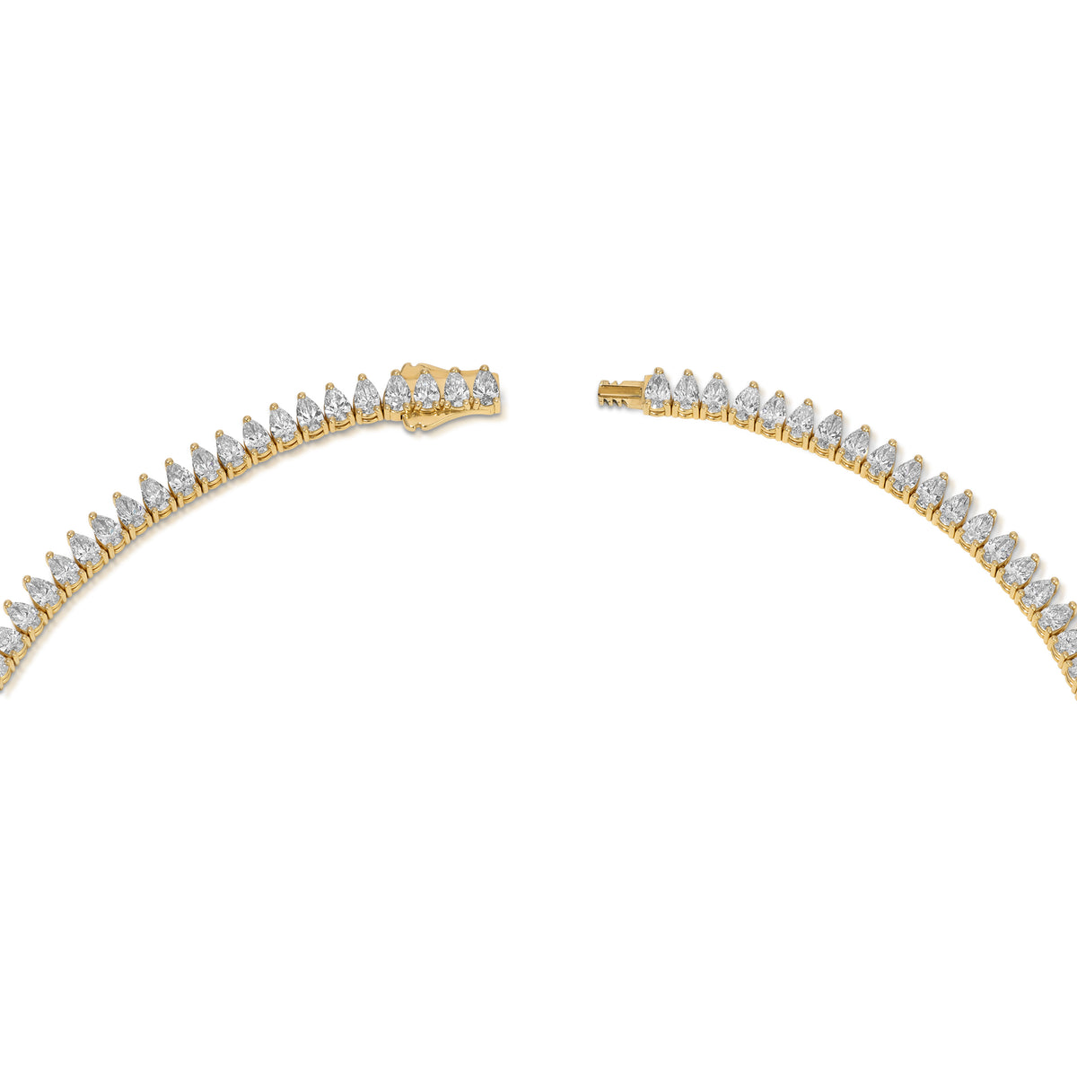 Pear Shape Tennis Necklace