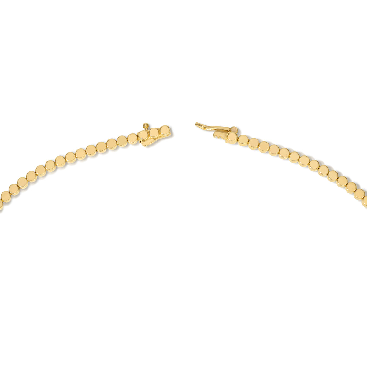 Half Set 3- Prong Tennis Necklace
